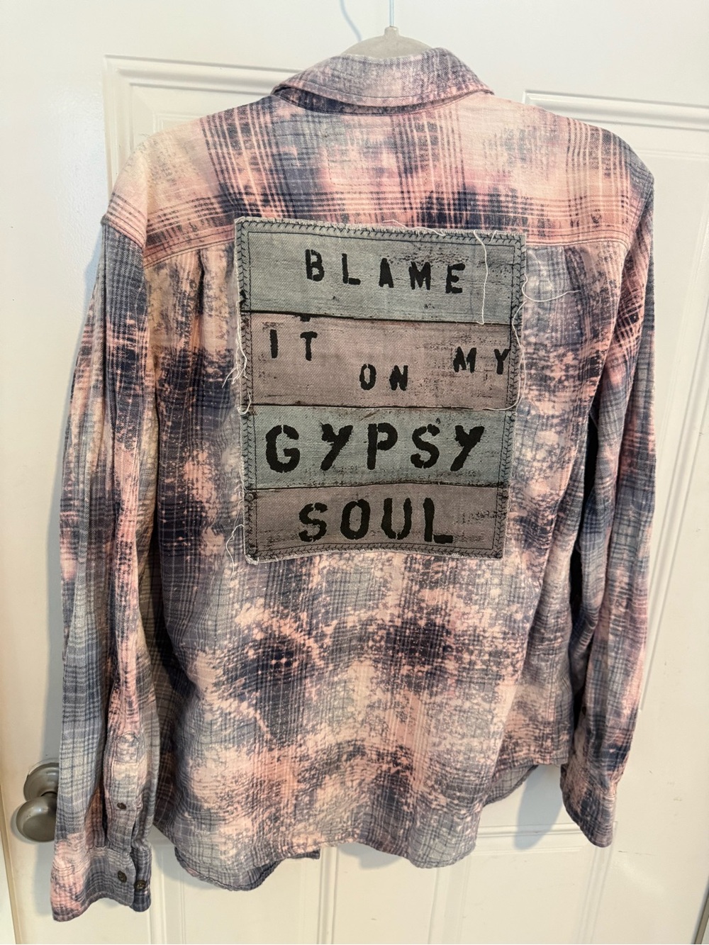Angry Minnow vintage flannel blame it on my Gypsy soul